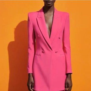 Zara pink blazer size Small